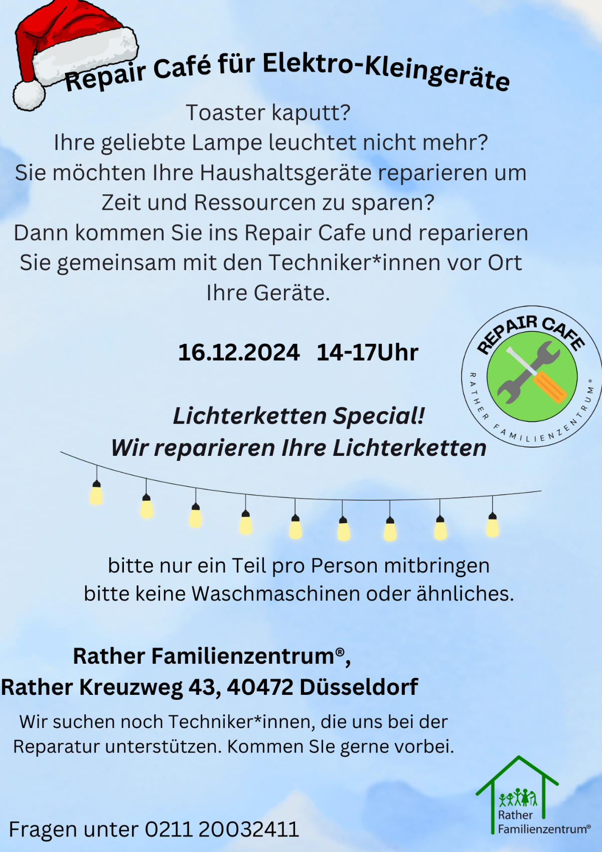 Repair Cafe Weihnachten 2024