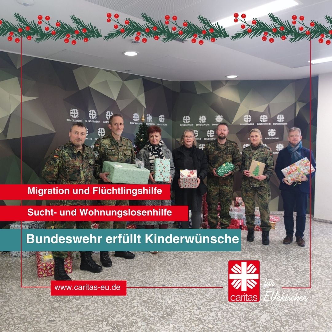 Bundeswehr Weihnachtsaktion 2024 (c) Caritasverband Euskirchen Martina Schneider