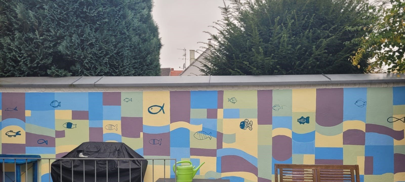 Das neue Wandgemälde