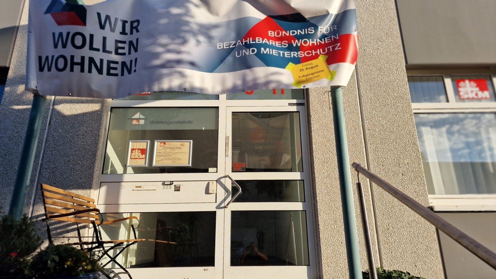 Eingang der Fachberatungsstelle in Frechen